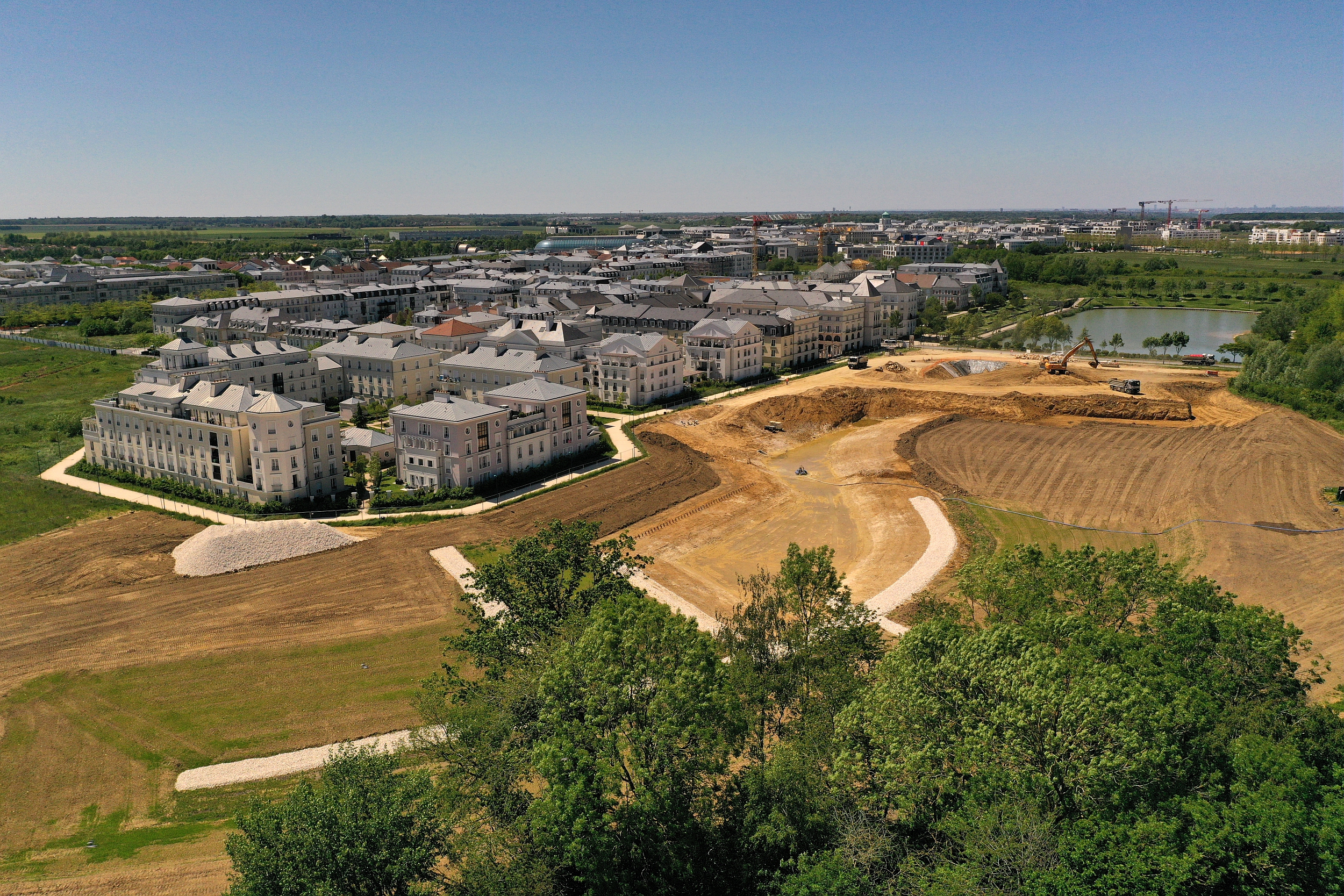Bassin d’eaux pluviales à Serris